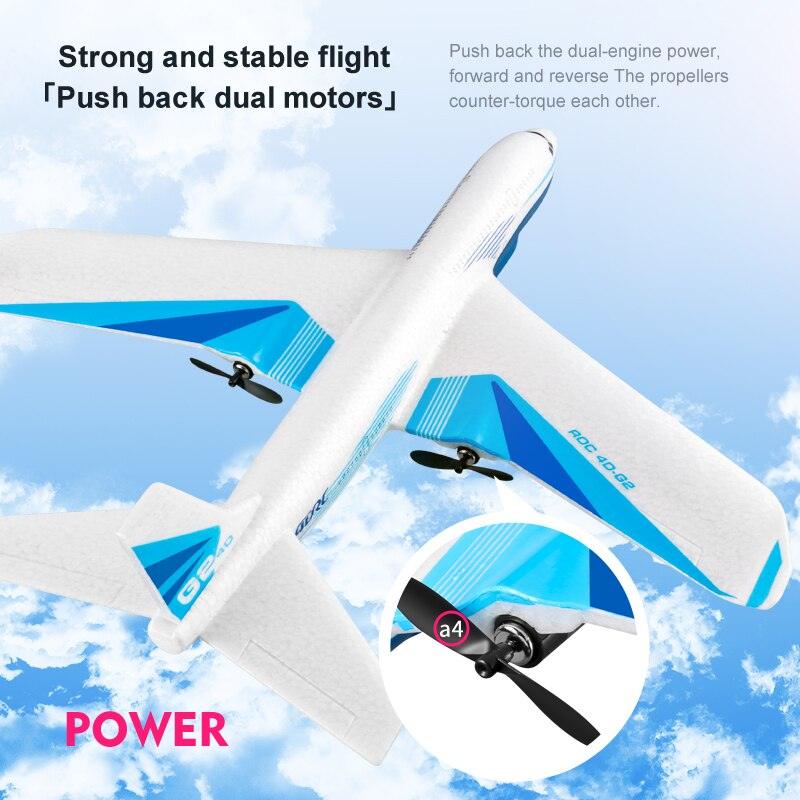 G2 RC airliner Glider - 2 Channel Remote Control Aircraft Hand Throwing Radio Control Plane Foam Resistant Outdoor Airplane Toys 7 G2 RC airliner Glider - 2 Channel Remote Control Aircraft Hand Throwing Radio Control Plane Foam Resistant Outdoor Airplane Toys - Bild 7