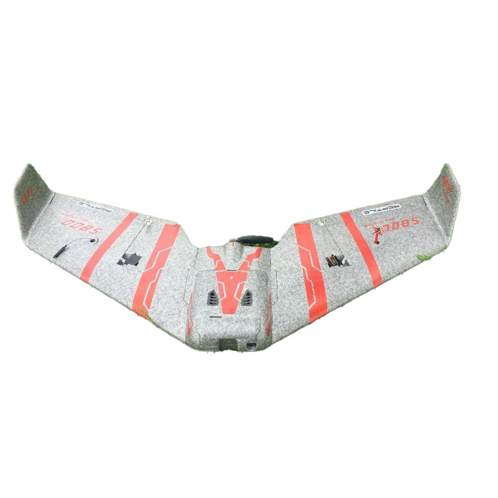 Reptile S800 V2 Fixed Wing Aircraft - SKY SHADOW 820mm Wingspan Gray FPV EPP Foam Flying Wing Racer KIT / PNP selection weight 170g 1 Reptile S800 V2 Fixed Wing Aircraft - SKY SHADOW 820mm Wingspan Gray FPV EPP Foam Flying Wing Racer KIT / PNP selection weight 170g