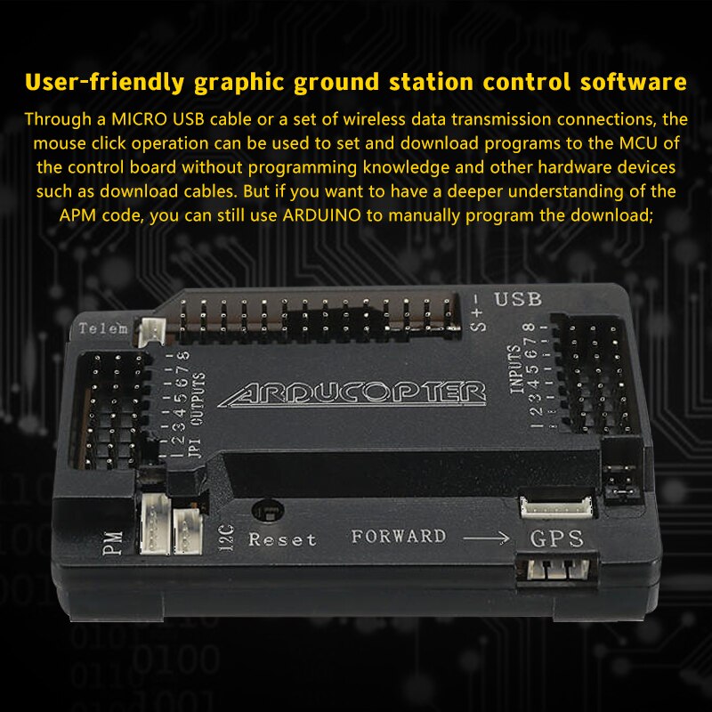 Ardupilot APM2.8 Flight Controller 2.8 APM V2.8.0 FC without Compass+M8N GPS For RC FPV Multicopter Airplane Quadcopter Drone 13 Ardupilot APM2.8 Flight Controller 2.8 APM V2.8.0 FC without Compass+M8N GPS For RC FPV Multicopter Airplane Quadcopter Drone — изображение 13