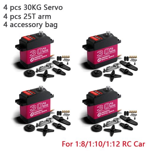 4X DSServo Waterproof Servo 20Kg 25Kg 30Kg 35Kg 40Kg High Speed servo Pro Metal Gear Digital Servo Baja Servo For 1/8 1/10 Scale RC Cars - Image 16