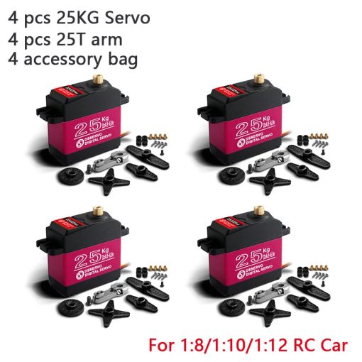 4X DSServo Waterproof Servo 20Kg 25Kg 30Kg 35Kg 40Kg High Speed servo Pro Metal Gear Digital Servo Baja Servo For 1/8 1/10 Scale RC Cars - Image 12