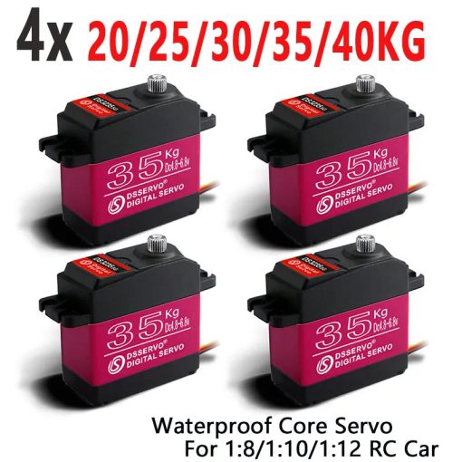 4X DSServo Waterproof Servo 20Kg 25Kg 30Kg 35Kg 40Kg High Speed servo Pro Metal Gear Digital Servo Baja Servo For 1/8 1/10 Scale RC Cars - Image 3