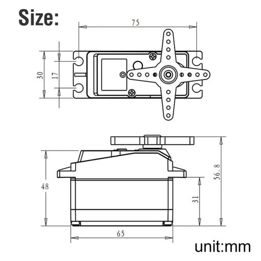 DSServo 8.4V 60Kg 80Kg 150Kg Servo - RC 1/5 Servo Waterproof High Torque Servo Metal Gear Digital Servo For Redcat HPI Baja 5B SS - Image 7