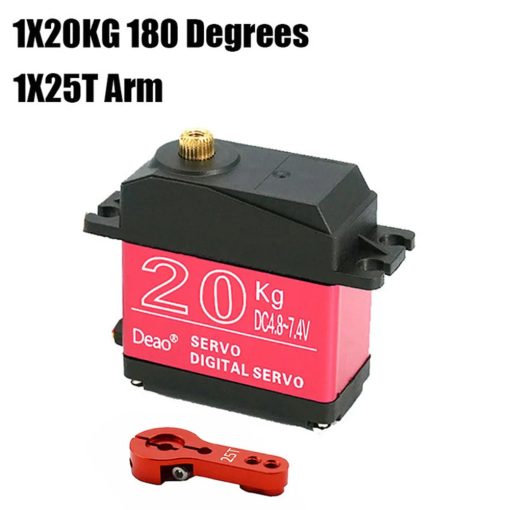 Deao 20kg 25kg 30kg 35kg Servo - 180° 270° High Torque Digital Servo Waterproof  Metal Gear 25t Rc Truck Mechanical Arm - Image 4