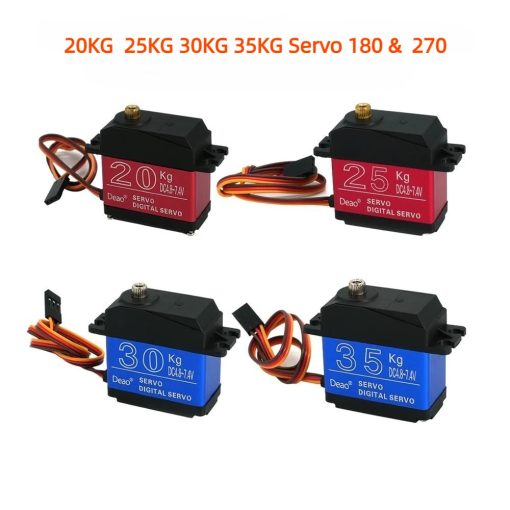 Deao 20kg 25kg 30kg 35kg Servo - 180° 270° High Torque Digital Servo Waterproof  Metal Gear 25t Rc Truck Mechanical Arm - Image 3