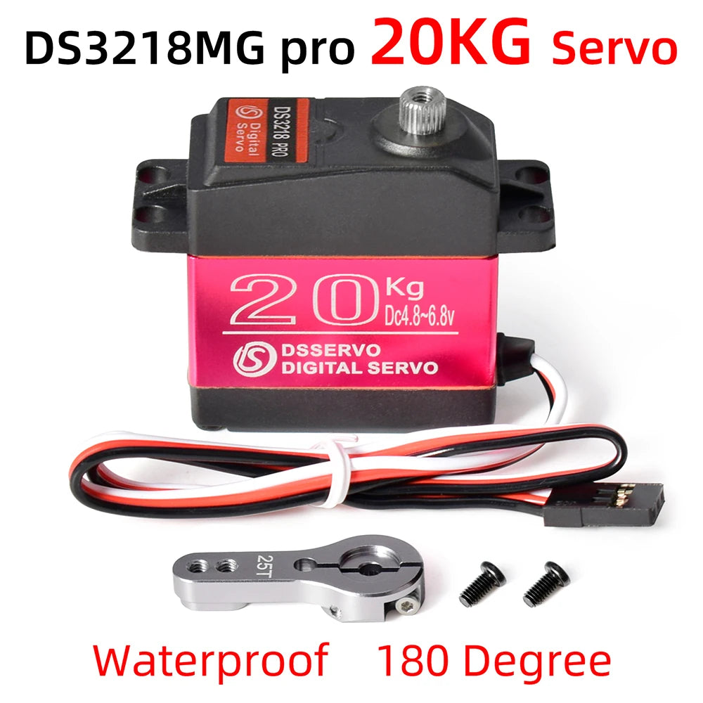 Dsservo DS3218 20KG DS3225 25KG DS3235 35KG Waterproof Servo 180/270 Degree for 1/8 1/10 1/12 RC Cars Metal Gear Digital Servo 10 Dsservo DS3218 20KG DS3225 25KG DS3235 35KG Waterproof Servo 180/270 Degree for 1/8 1/10 1/12 RC Cars Metal Gear Digital Servo - Image 10