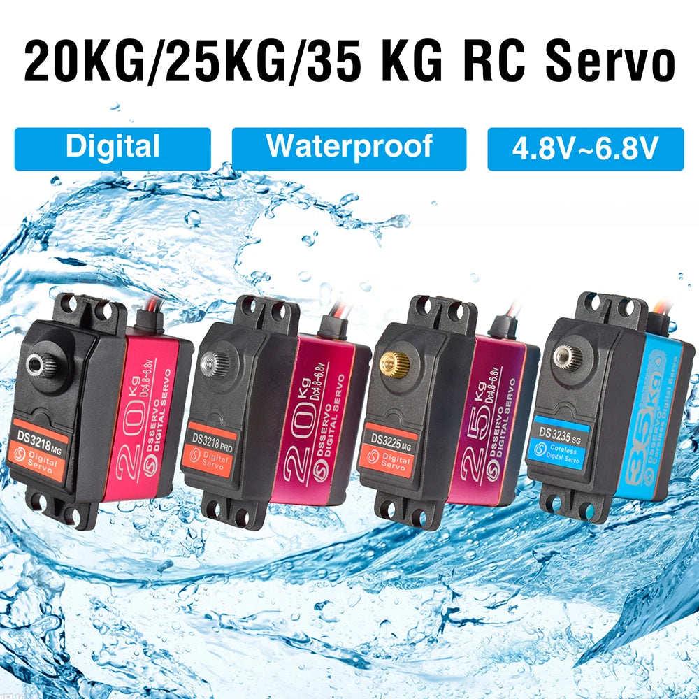Dsservo DS3218 20KG DS3225 25KG DS3235 35KG Waterproof Servo 180/270 Degree for 1/8 1/10 1/12 RC Cars Metal Gear Digital Servo 5 Dsservo DS3218 20KG DS3225 25KG DS3235 35KG Waterproof Servo 180/270 Degree for 1/8 1/10 1/12 RC Cars Metal Gear Digital Servo - Image 5