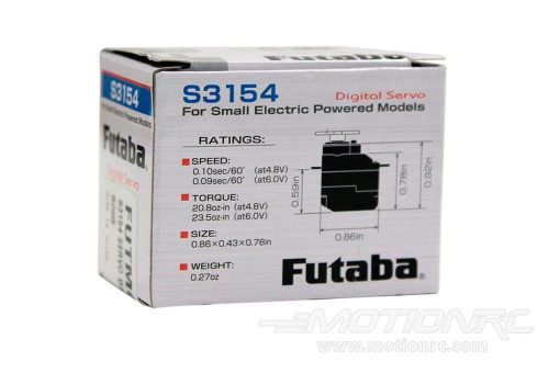 Futaba S3154 Micro Digital Air Servo 1.5kg/cm 1.7kg/cm - Image 3