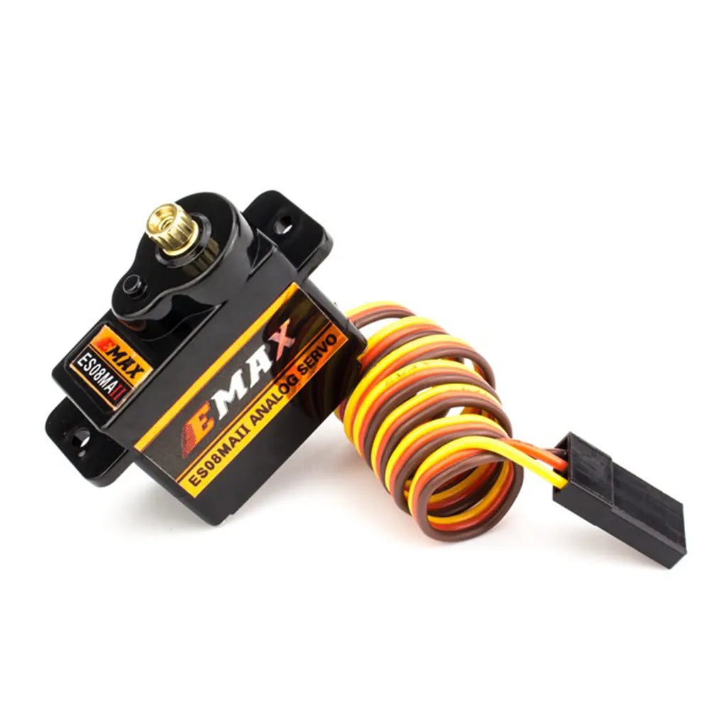 EMAX ES08MA II - 4.8v 1.6kgf.cm 6v 2kgf.cm 12g Mini Metal Gear Analog Servo For RC Plane FPV Drone Racing 2 EMAX ES08MA II - 4.8v 1.6kgf.cm 6v 2kgf.cm 12g Mini Metal Gear Analog Servo For RC Plane FPV Drone Racing - Image 2