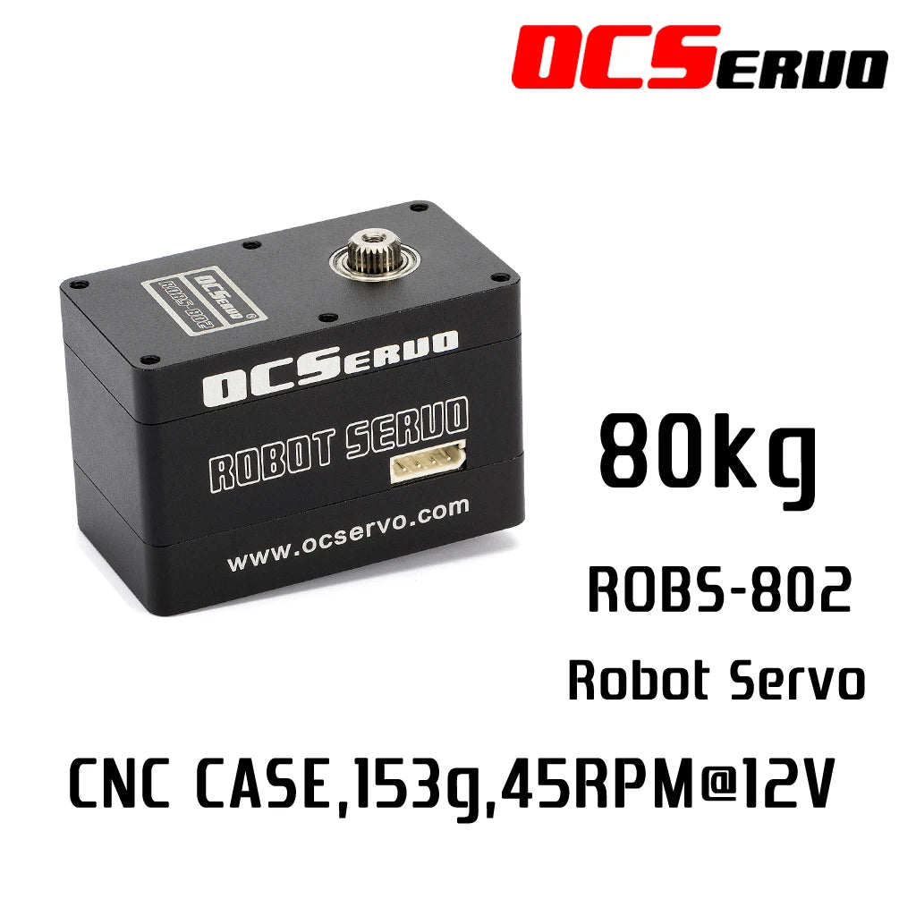 OCServo ROBS-802 - 80kg.cm torque 153g UART Bus Robot Servo For Robot DIY 485 Servo Serial Servo 2 OCServo ROBS-802 - 80kg.cm torque 153g UART Bus Robot Servo For Robot DIY 485 Servo Serial Servo - Image 2