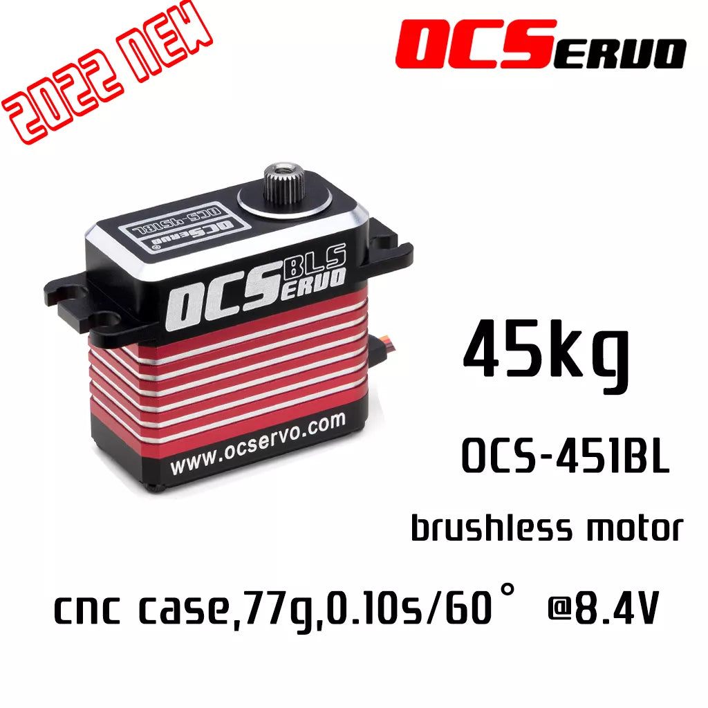OCServo OCS-451BL - 8.4V 45kg.cm 77g 0.10S/60° Brushless Motor High Torque Servo Steel Gear All CNC Case Waterproof BLS 2 OCServo OCS-451BL - 8.4V 45kg.cm 77g 0.10S/60° Brushless Motor High Torque Servo Steel Gear All CNC Case Waterproof BLS — изображение 2