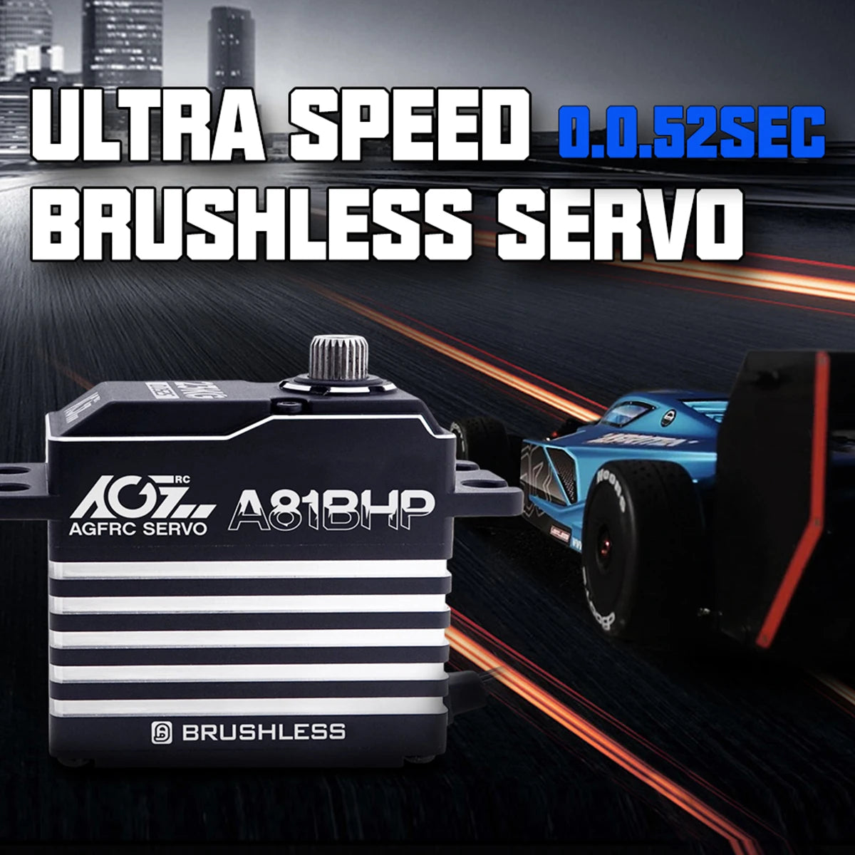 AGFRC A81BHP - 23KG Super Speed Steel Gears HV Brushless Programmable Standard Steering Servo For 1/8 RC Truck Car Boat Aircraft 3 AGFRC A81BHP - 23KG Super Speed Steel Gears HV Brushless Programmable Standard Steering Servo For 1/8 RC Truck Car Boat Aircraft — изображение 3