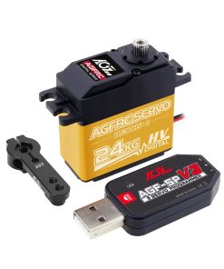 AGFRC B53DHS - 24KG Digital High Torque Speed Titanium Gear Programmable HV Steering Servo For 1/12 1/10 RC Car Trucks RC Model