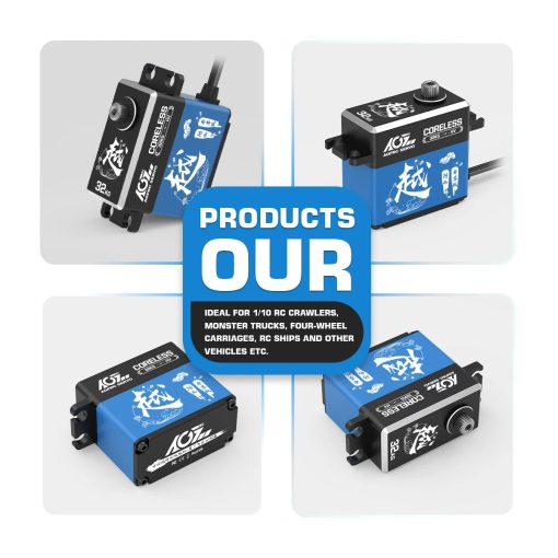 AGFRC A73CHLW Limit Edition - 32KG Digital Coreless High Torque 1/10 HV Programmable Waterproof Steering Servo for RC Car Boat 7 AGFRC A73CHLW Limit Edition - 32KG Digital Coreless High Torque 1/10 HV Programmable Waterproof Steering Servo for RC Car Boat - Image 7