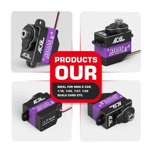 AGFRC A11CLS V3 - Racing Drift Kit Gyro Programmable Servo Super Speed 1.4KG Micro Servo For 1/28 1/24 1/18 RC Mini Z D Q Cars 7 AGFRC A11CLS V3 - Racing Drift Kit Gyro Programmable Servo Super Speed 1.4KG Micro Servo For 1/28 1/24 1/18 RC Mini Z D Q Cars — изображение 7