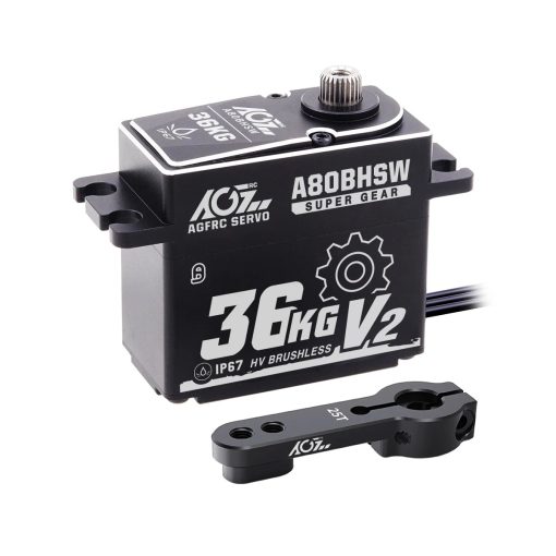 AGFRC A80BHSW V2 - 36KG Waterproof High Torque Hi-Speed Brushless RC Steering Servo Motor For 1/10 Off Road RC Car Truck Airplane 10 AGFRC A80BHSW V2 - 36KG Waterproof High Torque Hi-Speed Brushless RC Steering Servo Motor For 1/10 Off Road RC Car Truck Airplane - Image 10