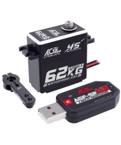 AGFRC A75BUMW -  4S 16.8V 62KG Super Torque HV Programmable Waterproof Brushless RC Servo For 1/8 1/10 RC Car Crawler Buggy Truck