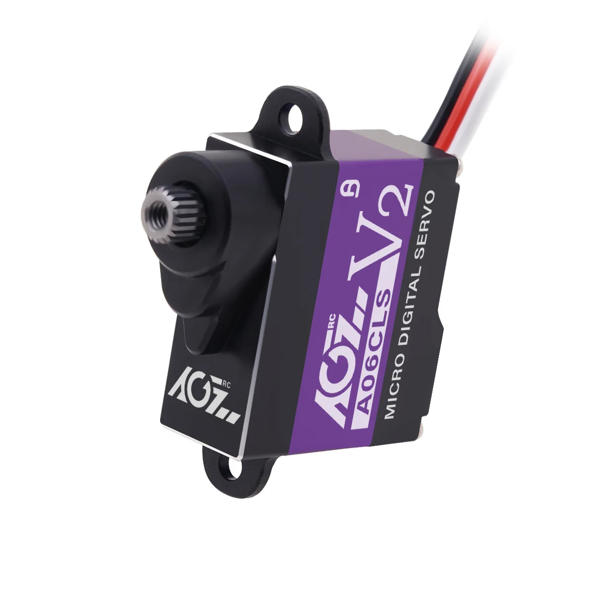AGFRC A06CLS V2 -  3.0KG 0.052Sec  CNC 20T HV 7g Titanium Gear Super Fast Programmable Micro Servo for Mini Car GLR GLA MRZ Airplane — изображение 3