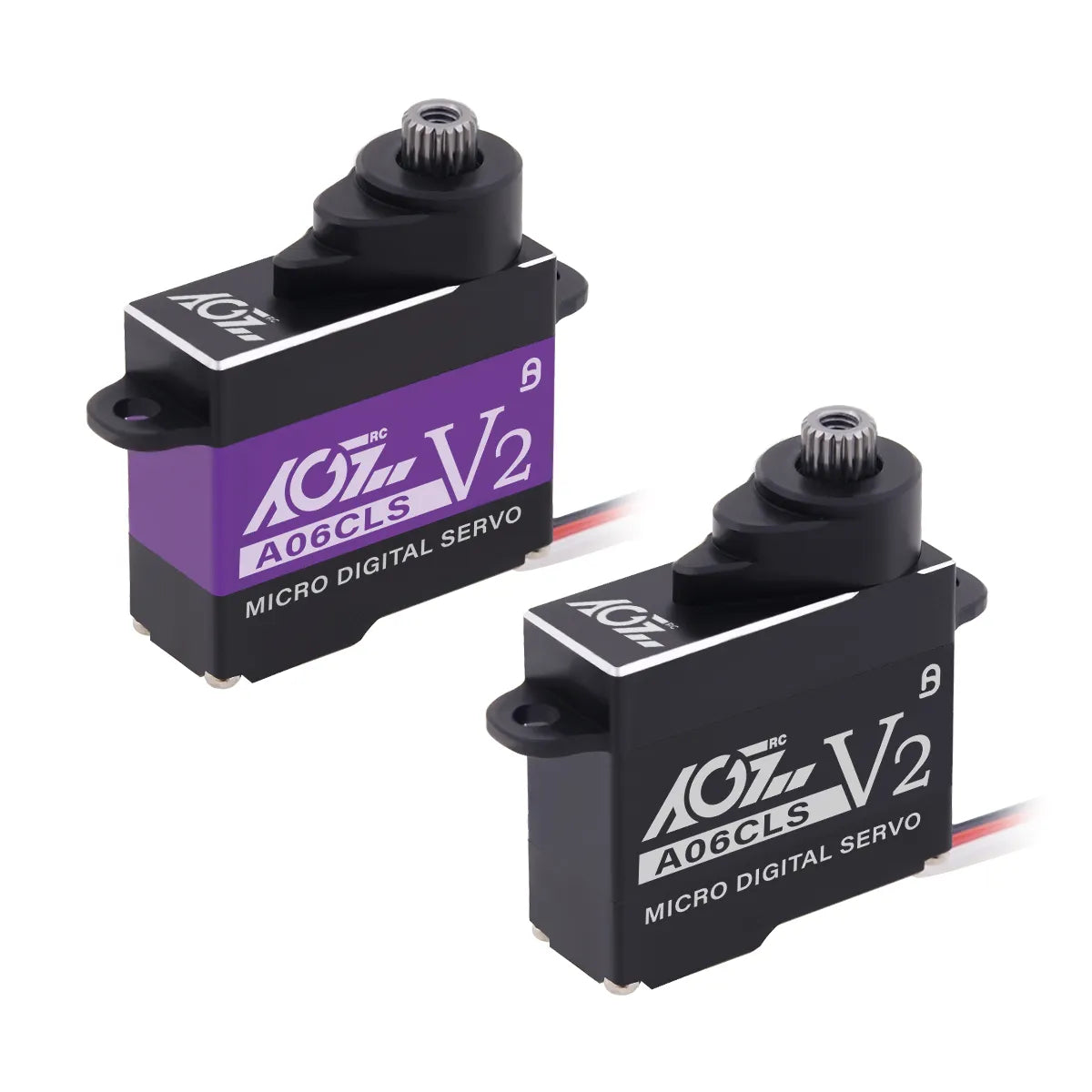 AGFRC A06CLS V2 - 3.0KG 0.052Sec CNC 20T HV 7g Titanium Gear Super Fast Programmable Micro Servo for Mini Car GLR GLA MRZ Airplane