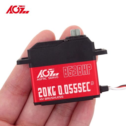 AGFRC B53BHP V2 - Brushless RC Servo HV 20KG Upgraded Steel Gear Programmable Digital Standard Servo for 1/10 RC Car Boat Crawler - Image 3
