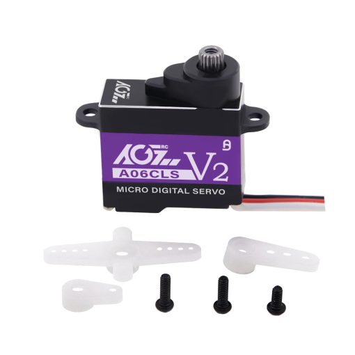 AGFRC A06CLS V2 - 3.0KG 6g Titanium Gear Super Fast Programmable Micro Servo For 1/18 1/24 1/27 1/28 Mini Car GLR GLA MRZ Airplane — изображение 7