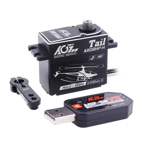 AGFRC A80BHX-H -  8.4V 30KG Programmable Helicopter Cyclic Servo  High Torque High Voltage Brushless Digital Motor For RC Helicopter - Image 10