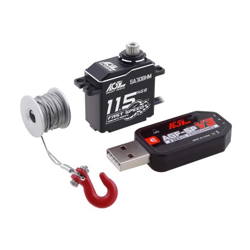 AGFRC SA30BHM - 11.5KG HV High Speed Programmable Motor Brushless Mini Smart Steering RC Servo for 1/12 1/16 RC Car Rock Crawler — изображение 13