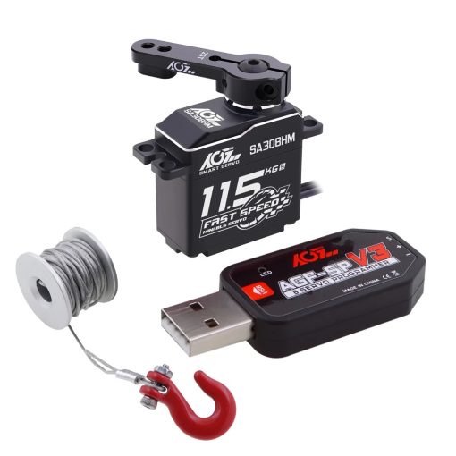 AGFRC SA30BHM - 11.5KG HV High Speed Programmable Motor Brushless Mini Smart Steering RC Servo for 1/12 1/16 RC Car Rock Crawler — изображение 12