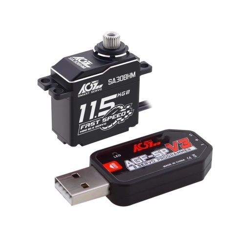 AGFRC SA30BHM - 11.5KG HV High Speed Programmable Motor Brushless Mini Smart Steering RC Servo for 1/12 1/16 RC Car Rock Crawler — изображение 11