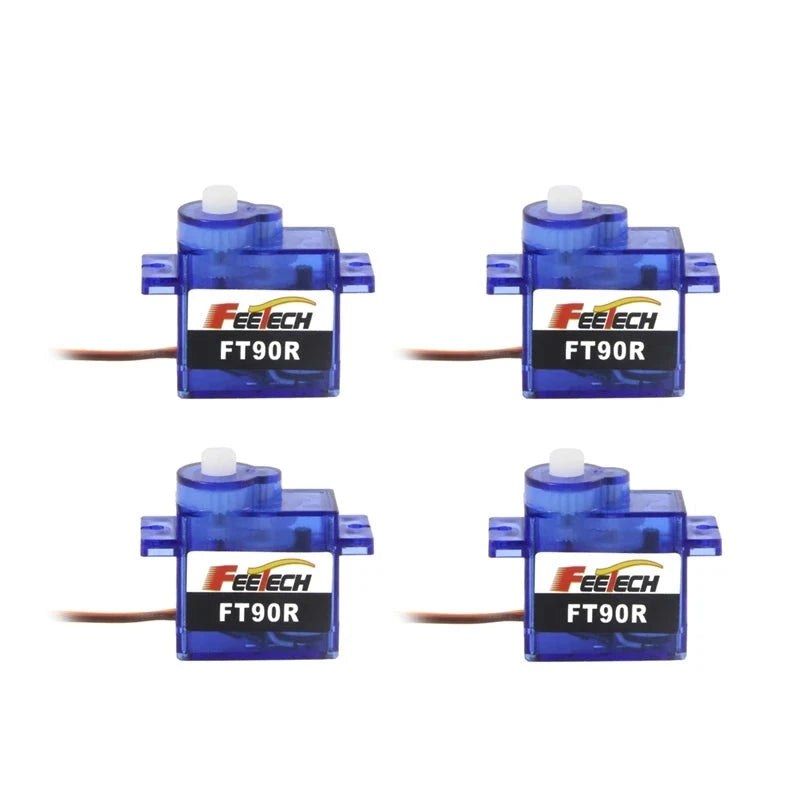 4PCS Feetech FT90R - 6V 1.5kg.cm PWM 360 Degree Continuous Rotation Digital Servo for Arduino Smart Car Robot RC Drone 2 4PCS Feetech FT90R - 6V 1.5kg.cm PWM 360 Degree Continuous Rotation Digital Servo for Arduino Smart Car Robot RC Drone - Image 2