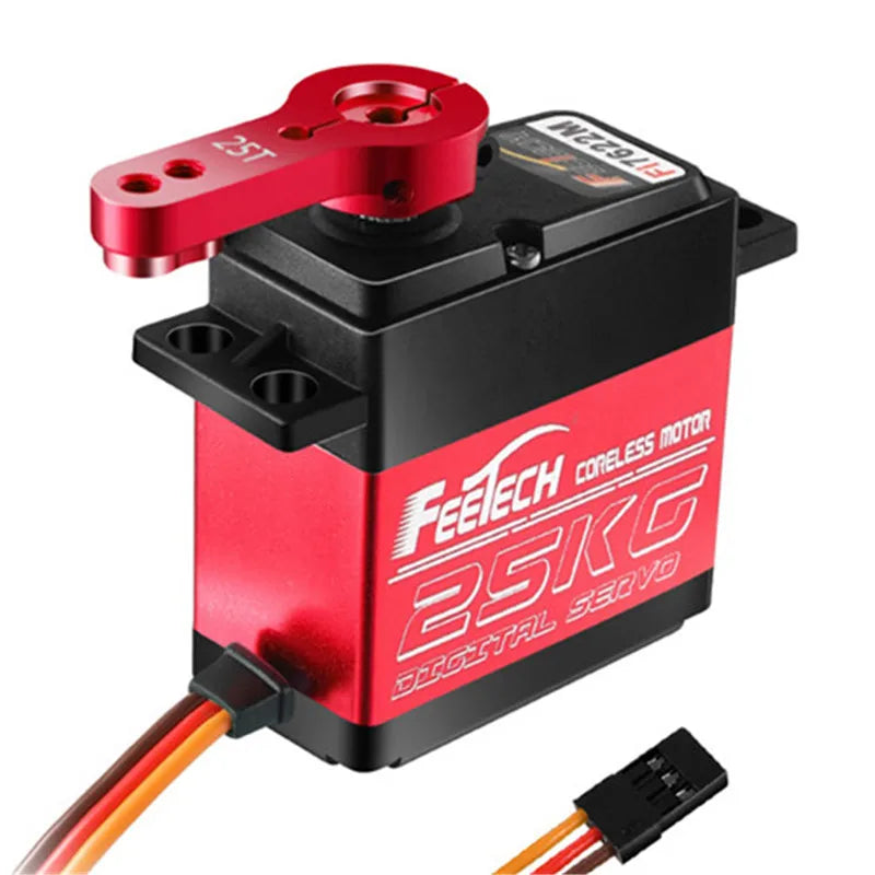 Feetech FT6325M - Waterproof 180 Degree 25KG Large Torque 25T Arm full metal gear Digital RC Servo for RC Car Crawler SCX10 TRX4 Parts 4 Feetech FT6325M - Waterproof 180 Degree 25KG Large Torque 25T Arm full metal gear Digital RC Servo for RC Car Crawler SCX10 TRX4 Parts - Image 4
