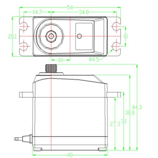 FEETECH FB5317M - 8.4V 15kg/17kg 360 Degree Continuous Rotation Analog Feedback with Magnetic Encoder Digital Servo For Robot RC Car - Image 5