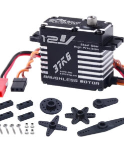 JX Servo BLS-12V7137 - 14V 37kg 120° 0.08sec/60° High Precision Steel Gear Full CNC Digital Brushless Servo for RC Car Crawler Boat Robot