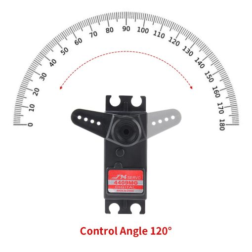 JX Servo PDI-4409MG - 4.8V 7.8kg 6V 9kg Standard Short Digital Servo for 1/8 1/10 RC Car - Image 3