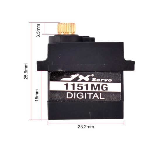 JX Servo PDI-1151MG - 3.6KG Mini 6V Waterproof Digital Core Servo For RC Helicopter Car Robot Boat - Image 4