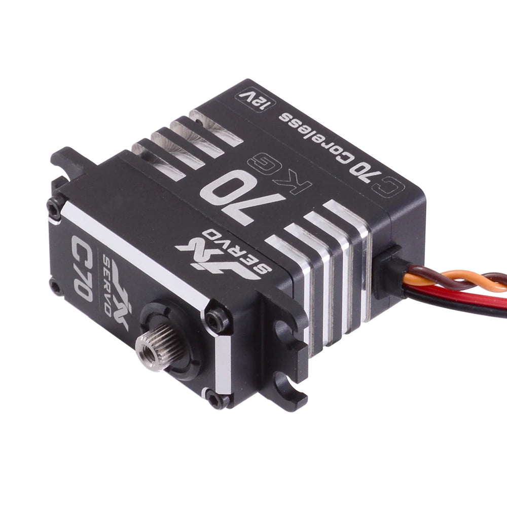 JX Servo C70 - 72KG Full metal Coreless 12v high quality servo for RC Hobby UAV Robotics and Industrial Applications 4 JX Servo C70 - 72KG Full metal Coreless 12v high quality servo for RC Hobby UAV Robotics and Industrial Applications - Image 4