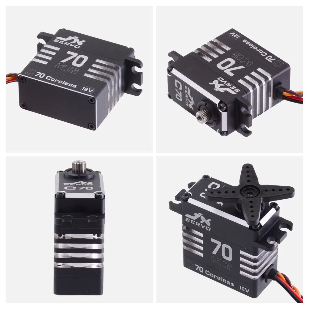 JX Servo B70 - 12V 72KG Full Metal Brushless High Quality Servo for RC Racing Drone Spare Part 2 JX Servo B70 - 12V 72KG Full Metal Brushless High Quality Servo for RC Racing Drone Spare Part — изображение 2
