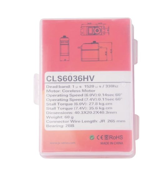 JX Servo CLS6036HV - 27kg Aluminium Shell Metal gear High Voltage Coreless Digital Servo - Image 6