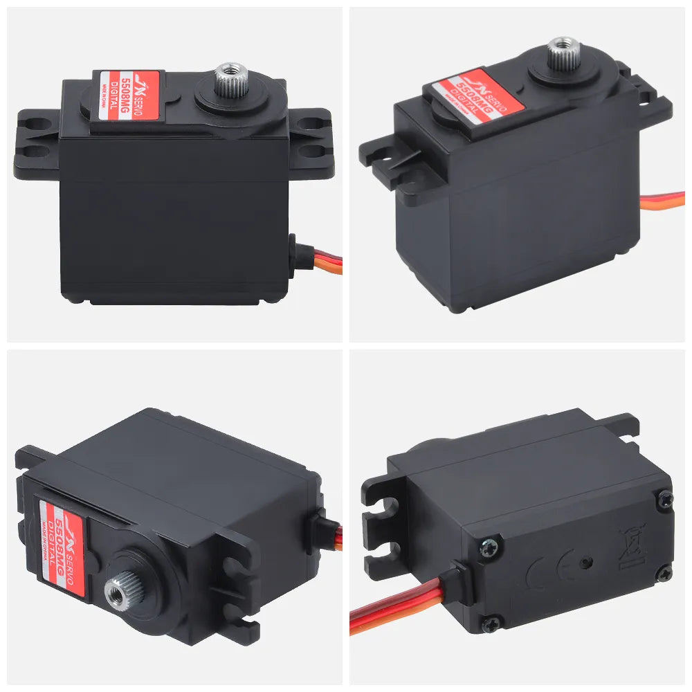 JX Servo PDI-5508MG - 8KG Large Torque Metal Gear Digital Coreless Servo for Helicopter RC Car Truck Buggy Robot Arm Boat 5 JX Servo PDI-5508MG - 8KG Large Torque Metal Gear Digital Coreless Servo for Helicopter RC Car Truck Buggy Robot Arm Boat - Image 5