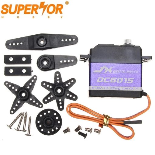 JX Servo DC6015 - 15kg 0.1sec 6.6V Aluminium Shell Metal gear Core Digital Standard for RC plane car crawler 1/8 1/10 DS3325MG - Image 5