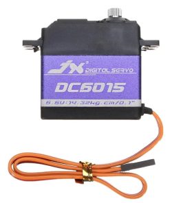 JX Servo DC6015 - 15kg 0.1sec 6.6V Aluminium Shell Metal gear Core Digital Standard for RC plane car crawler 1/8 1/10 DS3325MG