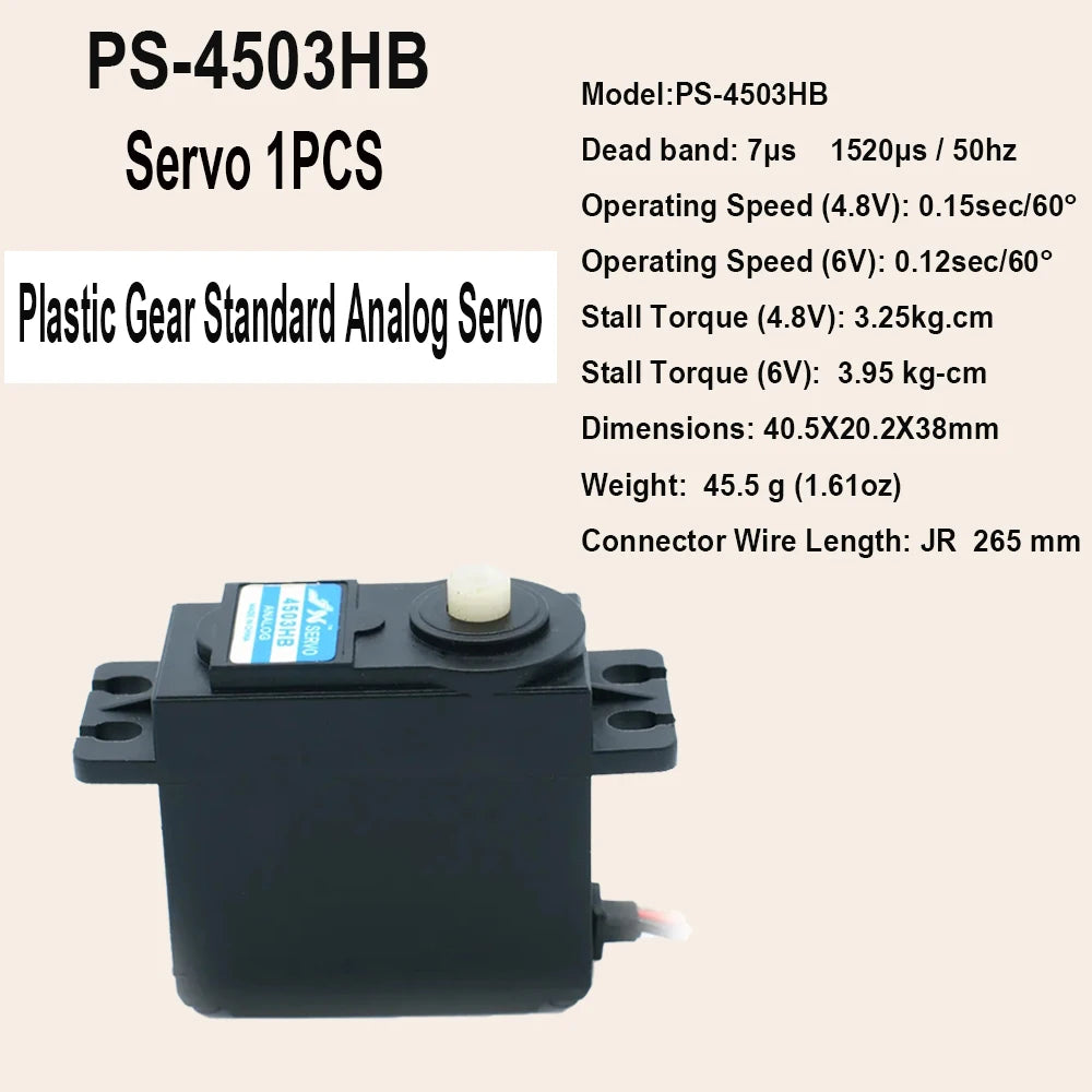 JX Servo PDI-4503HB/PS-4503HB - 3.95kg Plastic Gear Standard Digital/Analog Servo For RC Car Boat Racing Drone 7 JX Servo PDI-4503HB/PS-4503HB - 3.95kg Plastic Gear Standard Digital/Analog Servo For RC Car Boat Racing Drone - Image 7