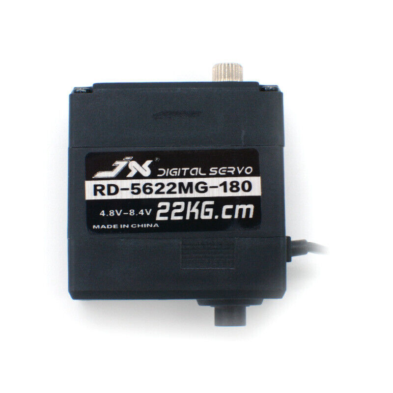 JX Servo RD-5622MG - 22kg.cm 180° / 300° Digital Metal Gear Degree Precision Big Torque Robot Servo 1 JX Servo RD-5622MG - 22kg.cm 180° / 300° Digital Metal Gear Degree Precision Big Torque Robot Servo