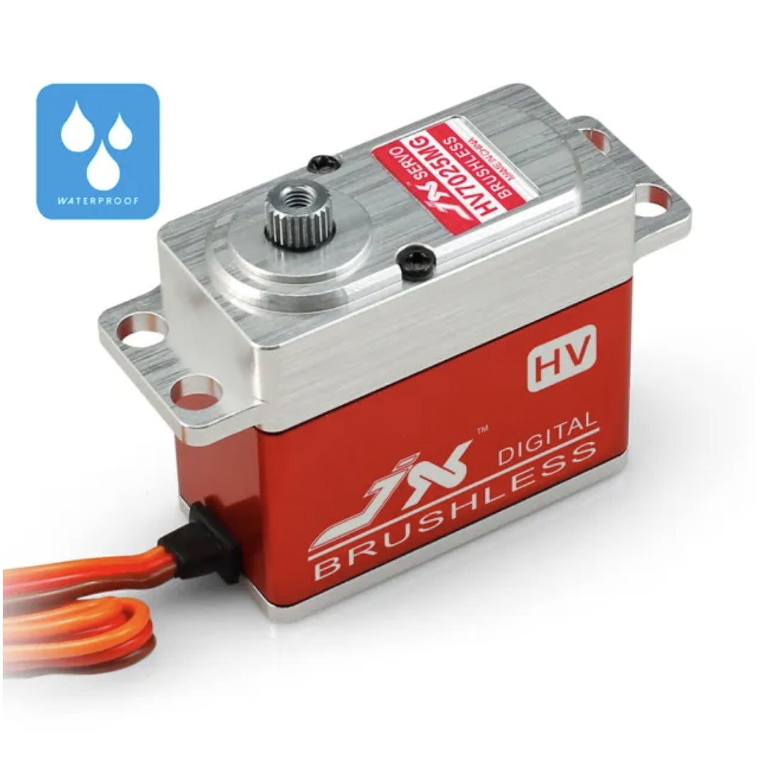 JX Servo BLS-HV7025MG - 25KG High Precision Metal Gear Full CNC Aluminium Shell Structure High Voltage Brushle 2 JX Servo BLS-HV7025MG - 25KG High Precision Metal Gear Full CNC Aluminium Shell Structure High Voltage Brushle — изображение 2