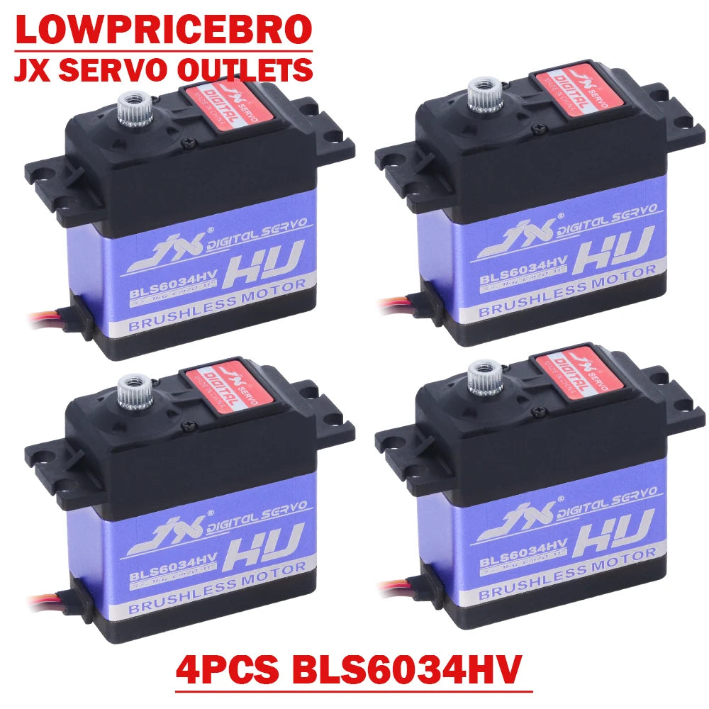 4pcs/set JX Servo BLS6034HV - 7.4V 33kg 120° Brushless Metal Gear Digital Servo Motor for 1/8 1/10 RC Car RC Model 7 4pcs/set JX Servo BLS6034HV - 7.4V 33kg 120° Brushless Metal Gear Digital Servo Motor for 1/8 1/10 RC Car RC Model - Image 7