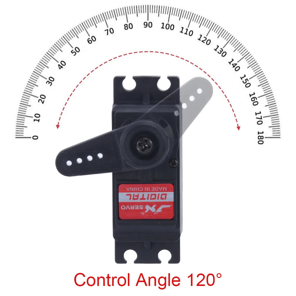 4pcs/set JX Servo BLS6034HV - 7.4V 33kg 120° Brushless Metal Gear Digital Servo Motor for 1/8 1/10 RC Car RC Model 3 4pcs/set JX Servo BLS6034HV - 7.4V 33kg 120° Brushless Metal Gear Digital Servo Motor for 1/8 1/10 RC Car RC Model - Image 3