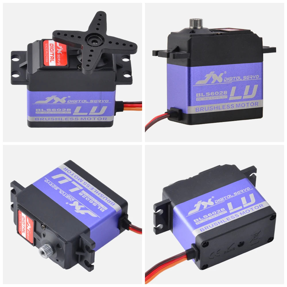 JX Servo BLS6028 - 6V 28kg 0.12 sec/60° 120° High Torque Metal Tooth Digital Brushless Servo For RC Car RC Drone Aircraft Parts 2 JX Servo BLS6028 - 6V 28kg 0.12 sec/60° 120° High Torque Metal Tooth Digital Brushless Servo For RC Car RC Drone Aircraft Parts - Image 2