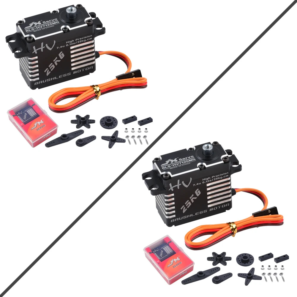 JX Servo BLS-HV7125MG - 7.4V 25KG Brushless High Precision Steel Gear Full CNC Digital Servo For RC Car 8 JX Servo BLS-HV7125MG - 7.4V 25KG Brushless High Precision Steel Gear Full CNC Digital Servo For RC Car — изображение 8