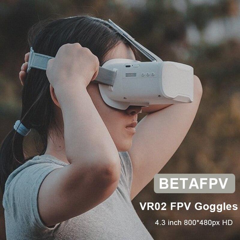BETAFPV VR02 FPV Goggles - 4.3inch 40CH 3.7V Beginner Bulit-in Antenna w/HD LCD Screen Original FPV Goggles For Racing Drone Parts 5 BETAFPV VR02 FPV Goggles - 4.3inch 40CH 3.7V Beginner Bulit-in Antenna w/HD LCD Screen Original FPV Goggles For Racing Drone Parts — изображение 5