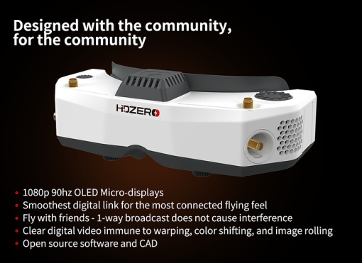 HDZero FPV Goggle Race Bundle - HDZero FPV Goggle + Race V2 VTX + Nano90 Camera + 80mm MIPI cable 6 HDZero FPV Goggle Race Bundle - HDZero FPV Goggle + Race V2 VTX + Nano90 Camera + 80mm MIPI cable - صورة HDZero FPV Goggle Race Bundle - HDZero FPV Goggle + Race V2 VTX + Nano90 Camera + 80mm MIPI cable - صورة 6